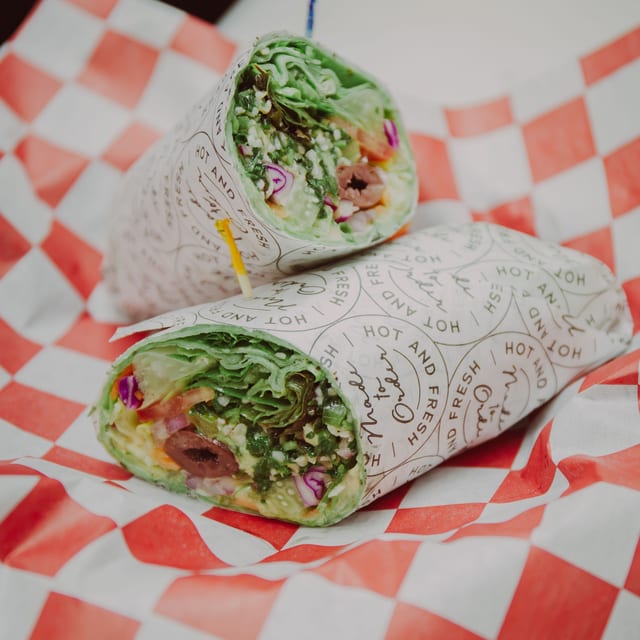Mediterranean Vegan Wrap.