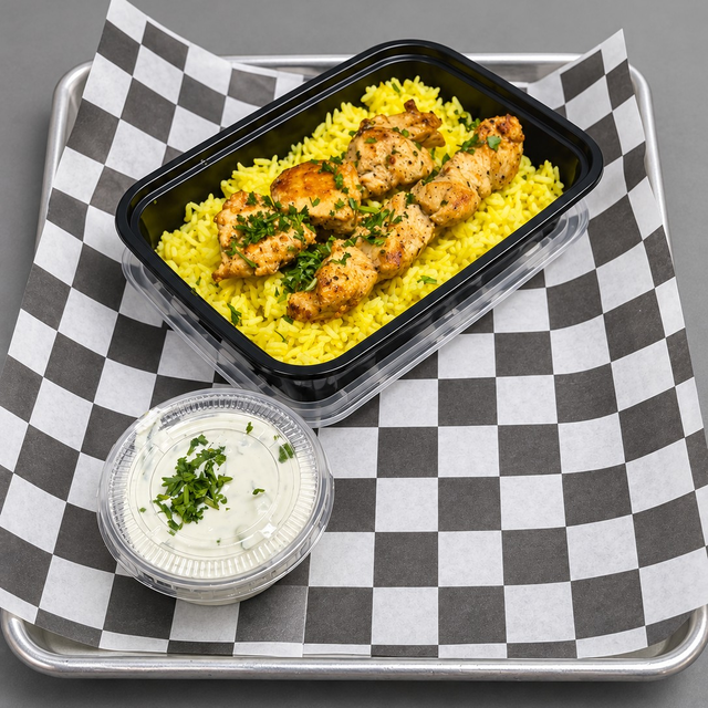 Chicken Kabob Mini Meal.