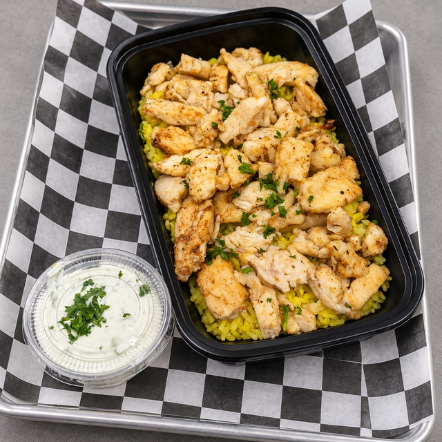 Chicken Gyro Mini Meal.