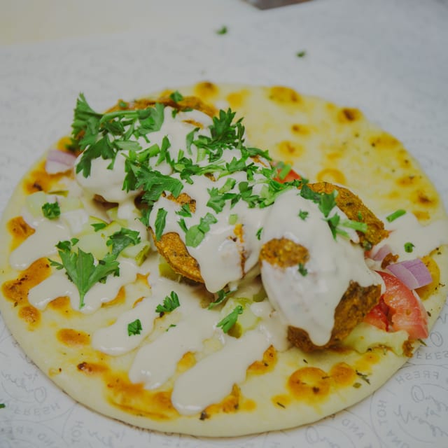 Falafel on Pita.