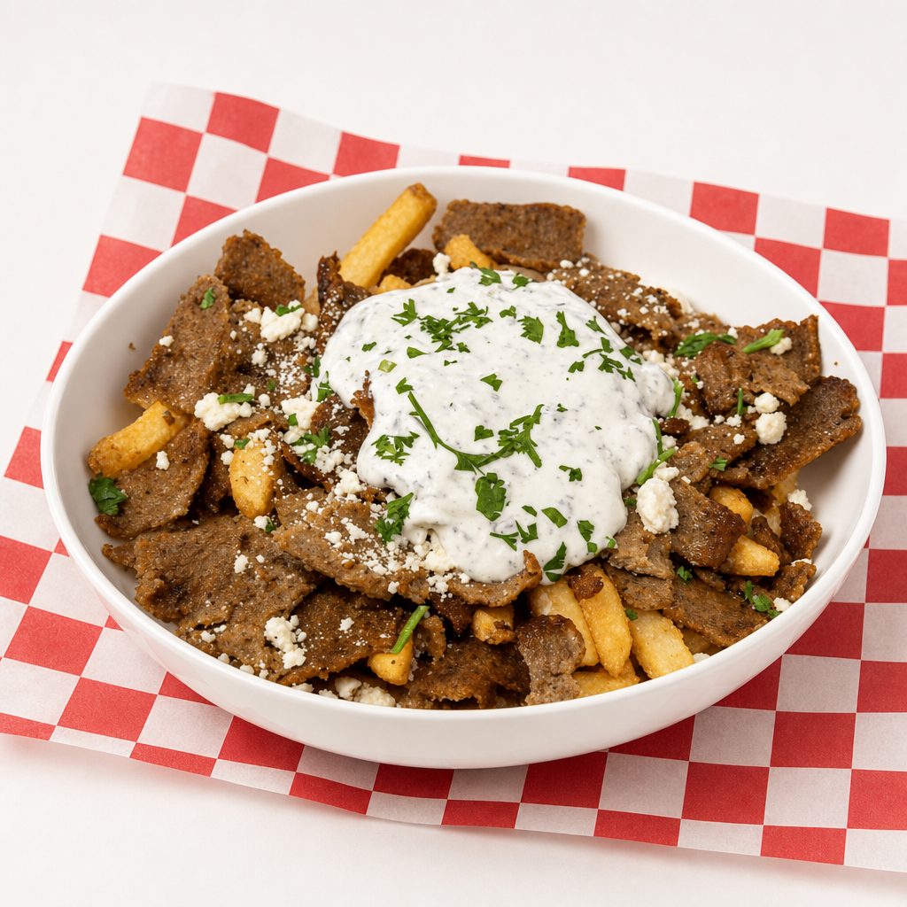 Greek Fries / Beef & Lamb.