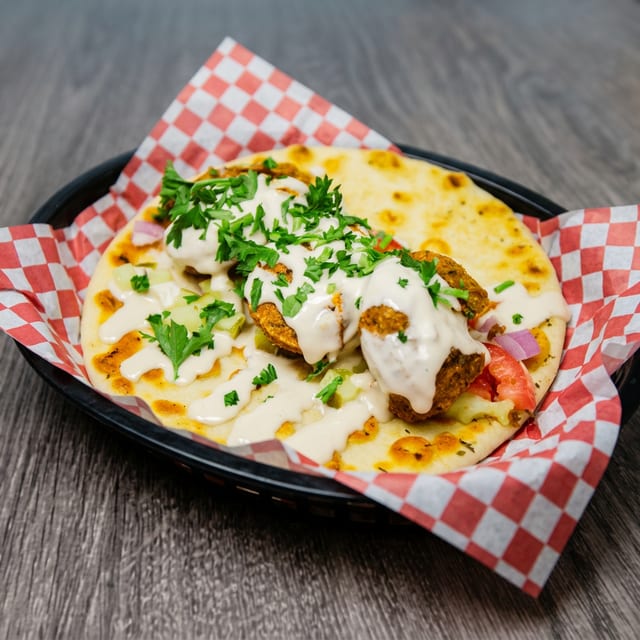 Falafel on Pita.